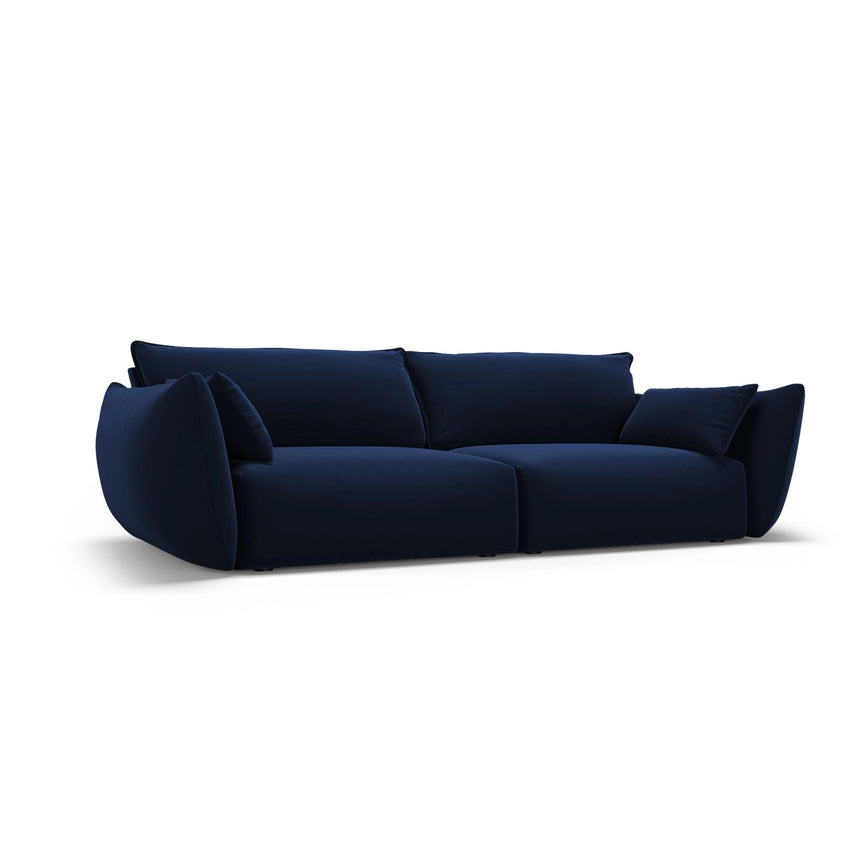 Matera 3-Sitzer Sofa aus Samt in Königsblau (Salvador 5), 208x110x85 cm von Cosmopolitan Design – Bild 3