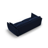 Matera 3-Sitzer Sofa aus Samt in Königsblau (Salvador 5), 208x110x85 cm von Cosmopolitan Design – Bild 4