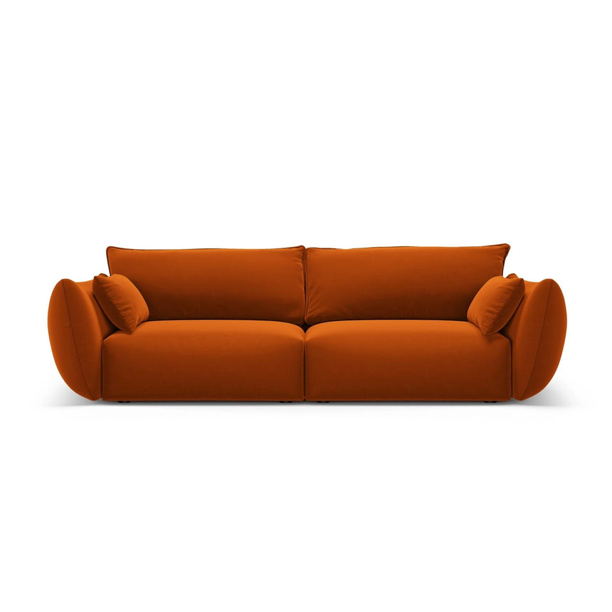 Matera 3-Sitzer Sofa aus Samt in Terrakotta (Salvador 14), 208x110x85 cm von Cosmopolitan Design – Bild 1