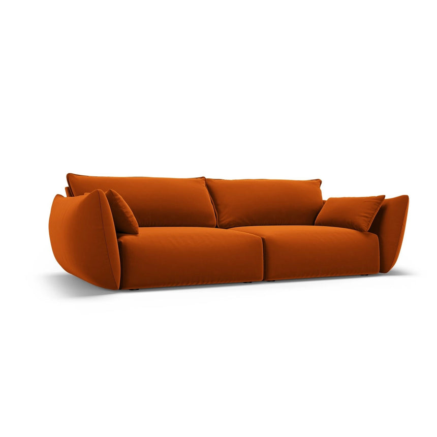Matera 3-Sitzer Sofa aus Samt in Terrakotta (Salvador 14), 208x110x85 cm von Cosmopolitan Design – Bild 3