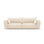 Matera 3-Sitzer Sofa aus Samt oder Chenille, 208x110x85 cm von Cosmopolitan Design – Bild 1