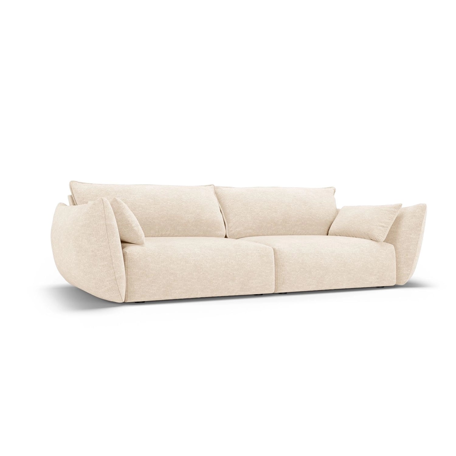 Matera 3-Sitzer Sofa aus Samt oder Chenille, 208x110x85 cm von Cosmopolitan Design – Bild 3