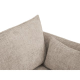 Matera 3-Sitzer Sofa mit Schlaffunktion und Stauraum, aus Chenille in Beige (Haga 30), 240x108x86 cm von Cosmopolitan Design – Bild 10