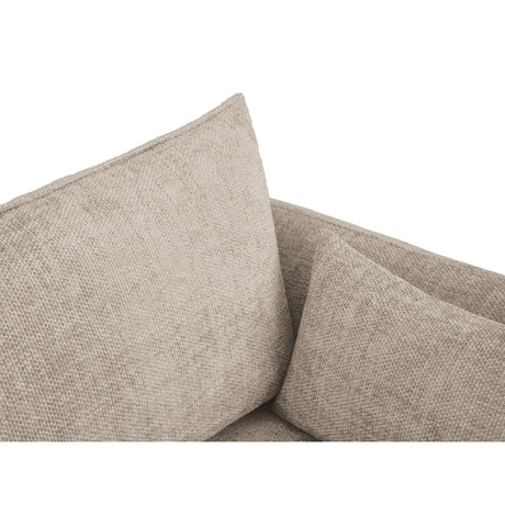 Matera 3-Sitzer Sofa mit Schlaffunktion und Stauraum, aus Chenille in Beige (Haga 30), 240x108x86 cm von Cosmopolitan Design – Bild 10