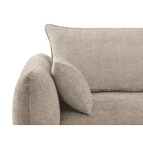 Matera 3-Sitzer Sofa mit Schlaffunktion und Stauraum, aus Chenille in Beige (Haga 30), 240x108x86 cm von Cosmopolitan Design – Bild 8