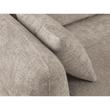 Matera 3-Sitzer Sofa mit Schlaffunktion und Stauraum, aus Chenille in Beige (Haga 30), 240x108x86 cm von Cosmopolitan Design – Bild 9