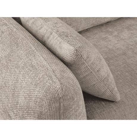 Matera 3-Sitzer Sofa mit Schlaffunktion und Stauraum, aus Chenille in Beige (Haga 30), 240x108x86 cm von Cosmopolitan Design – Bild 9
