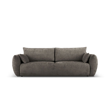 Matera 3-Sitzer Sofa mit Schlaffunktion und Stauraum, aus Chenille in Grau (Haga 16), 240x108x86 cm von Cosmopolitan Design – Bild 1