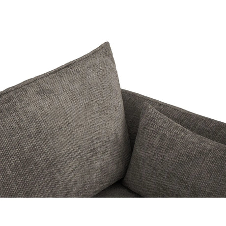 Matera 3-Sitzer Sofa mit Schlaffunktion und Stauraum, aus Chenille in Grau (Haga 16), 240x108x86 cm von Cosmopolitan Design – Bild 10