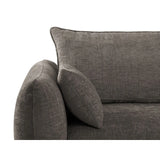 Matera 3-Sitzer Sofa mit Schlaffunktion und Stauraum, aus Chenille in Grau (Haga 16), 240x108x86 cm von Cosmopolitan Design – Bild 8