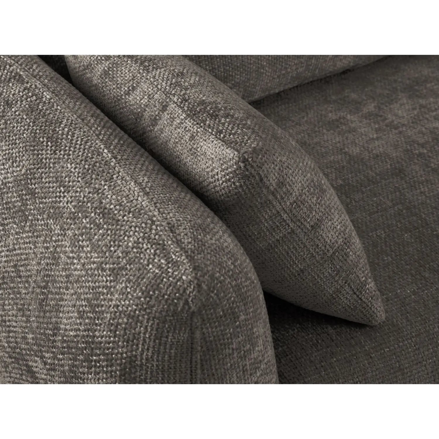 Matera 3-Sitzer Sofa mit Schlaffunktion und Stauraum, aus Chenille in Grau (Haga 16), 240x108x86 cm von Cosmopolitan Design – Bild 9