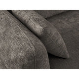Matera 3-Sitzer Sofa mit Schlaffunktion und Stauraum, aus Chenille in Grau (Haga 16), 240x108x86 cm von Cosmopolitan Design – Bild 9
