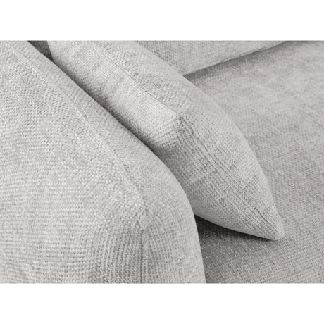 Matera 3-Sitzer Sofa mit Schlaffunktion und Stauraum, aus Chenille in Hellgrau (Haga 06), 240x108x86 cm von Cosmopolitan Design – Bild 9