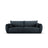 Matera 3-Sitzer Sofa mit Schlaffunktion und Stauraum, aus Chenille in Königsblau (Haga 86), 240x108x86 cm von Cosmopolitan Design – Bild 1