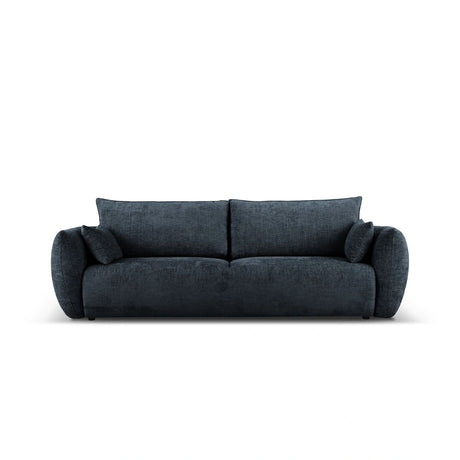 Matera 3-Sitzer Sofa mit Schlaffunktion und Stauraum, aus Chenille in Königsblau (Haga 86), 240x108x86 cm von Cosmopolitan Design – Bild 1