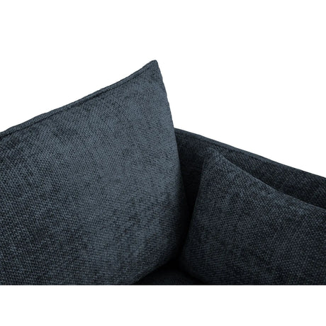 Matera 3-Sitzer Sofa mit Schlaffunktion und Stauraum, aus Chenille in Königsblau (Haga 86), 240x108x86 cm von Cosmopolitan Design – Bild 10