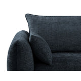 Matera 3-Sitzer Sofa mit Schlaffunktion und Stauraum, aus Chenille in Königsblau (Haga 86), 240x108x86 cm von Cosmopolitan Design – Bild 8