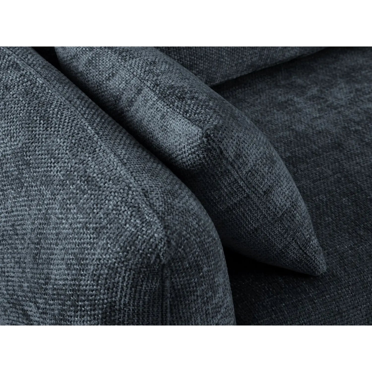 Matera 3-Sitzer Sofa mit Schlaffunktion und Stauraum, aus Chenille in Königsblau (Haga 86), 240x108x86 cm von Cosmopolitan Design – Bild 9