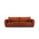 Matera 3-Sitzer Sofa mit Schlaffunktion und Stauraum, aus Chenille in Terrakotta (Haga 44), 240x108x86 cm von Cosmopolitan Design – Bild 1