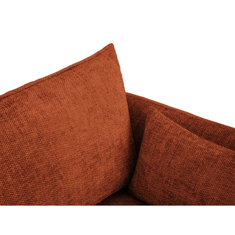 Matera 3-Sitzer Sofa mit Schlaffunktion und Stauraum, aus Chenille in Terrakotta (Haga 44), 240x108x86 cm von Cosmopolitan Design – Bild 10