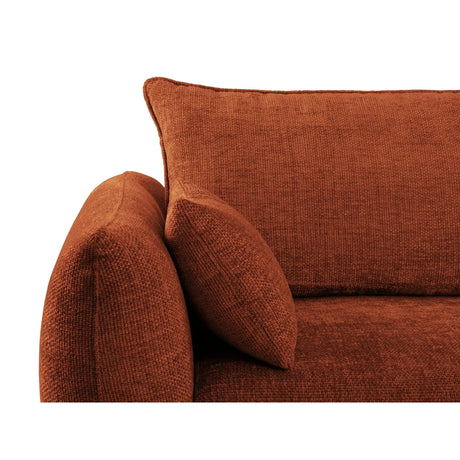 Matera 3-Sitzer Sofa mit Schlaffunktion und Stauraum, aus Chenille in Terrakotta (Haga 44), 240x108x86 cm von Cosmopolitan Design – Bild 8
