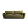 Matera 3-Sitzer Sofa mit Schlaffunktion und Stauraum, aus Samt in Grün (Salvador 8), 240x108x86 cm von Cosmopolitan Design – Bild 1