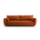 Matera 3-Sitzer Sofa mit Schlaffunktion und Stauraum, aus Samt in Terrakotta (Salvador 14), 240x108x86 cm von Cosmopolitan Design – Bild 1