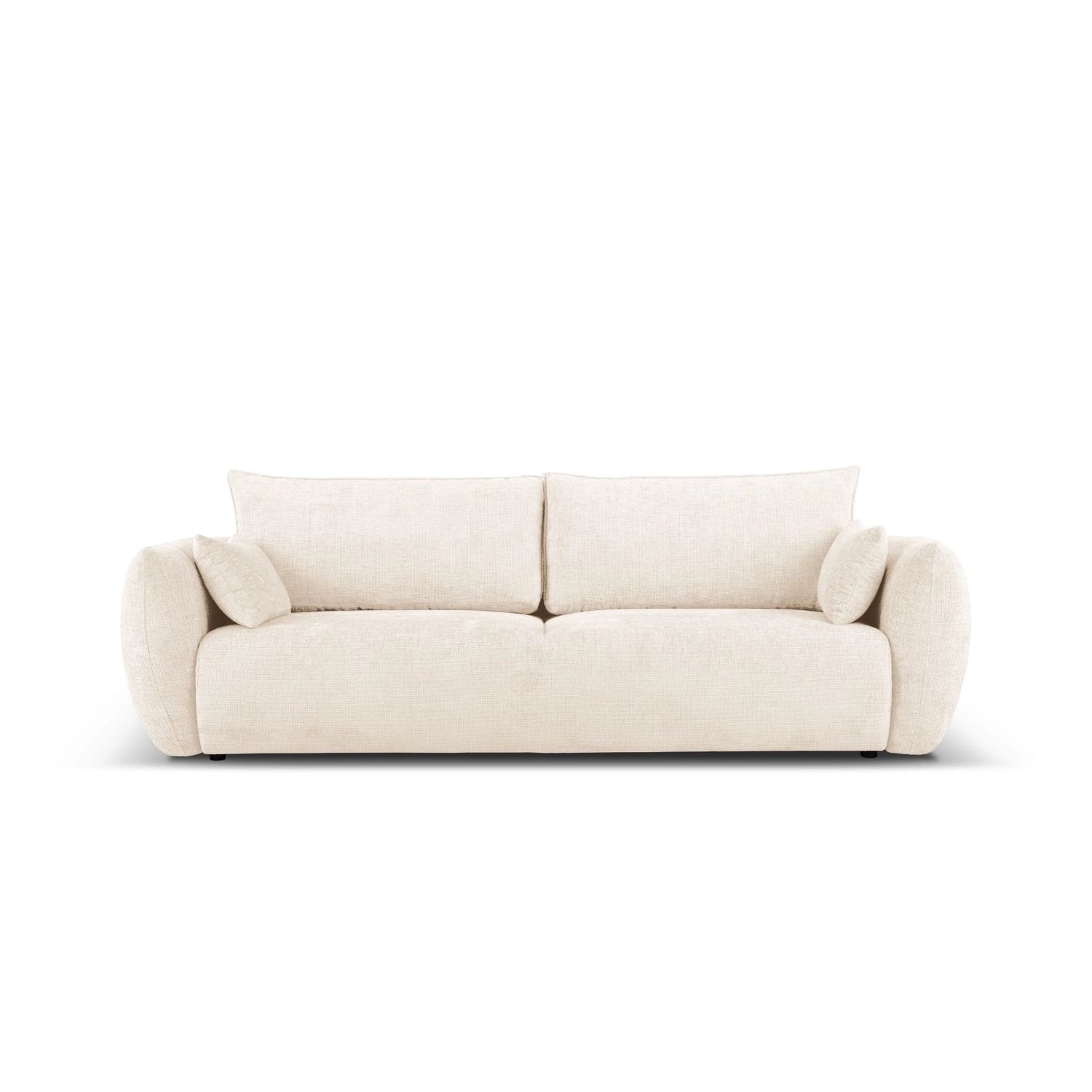 Matera 3-Sitzer Sofa mit Schlaffunktion und Stauraum, aus Samt oder Chenille, 240x108x86 cm von Cosmopolitan Design – Bild 1