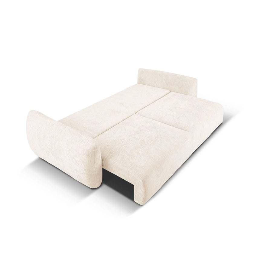 Matera 3-Sitzer Sofa mit Schlaffunktion und Stauraum, aus Samt oder Chenille, 240x108x86 cm von Cosmopolitan Design – Bild 6
