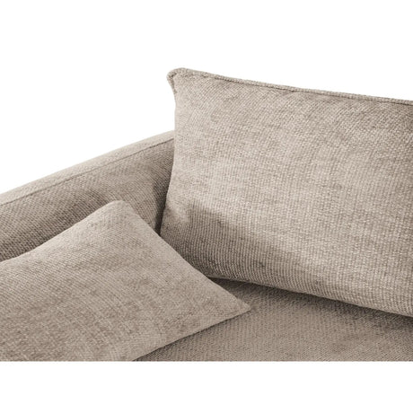 Matera 4-Sitzer Ecksofa, Linke Seite, aus Chenille in Beige (Haga 30), 253x173x86 cm von Cosmopolitan Design – Bild 10