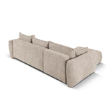 Matera 4-Sitzer Ecksofa, Linke Seite, aus Chenille in Beige (Haga 30), 253x173x86 cm von Cosmopolitan Design – Bild 8