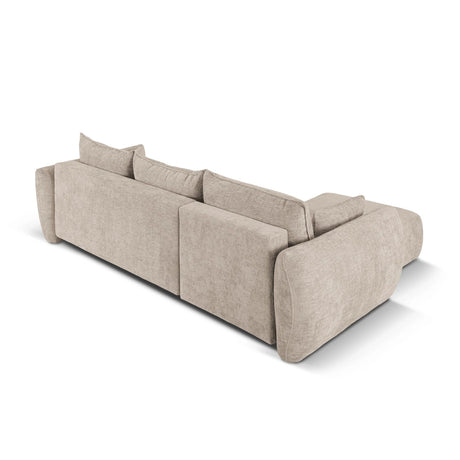 Matera 4-Sitzer Ecksofa, Linke Seite, aus Chenille in Beige (Haga 30), 253x173x86 cm von Cosmopolitan Design – Bild 8
