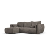 Matera 4-Sitzer Ecksofa, Linke Seite, aus Chenille in Grau (Haga 16), 253x173x86 cm von Cosmopolitan Design – Bild 3