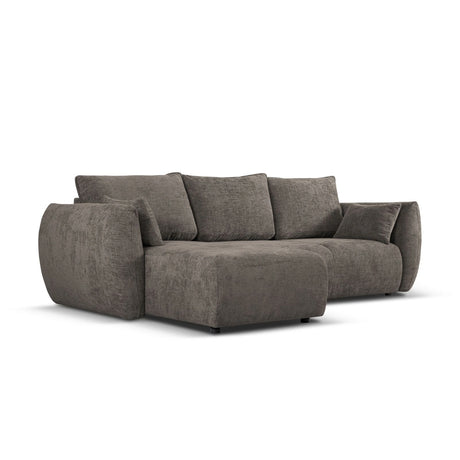 Matera 4-Sitzer Ecksofa, Linke Seite, aus Chenille in Grau (Haga 16), 253x173x86 cm von Cosmopolitan Design – Bild 4