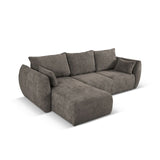 Matera 4-Sitzer Ecksofa, Linke Seite, aus Chenille in Grau (Haga 16), 253x173x86 cm von Cosmopolitan Design – Bild 5