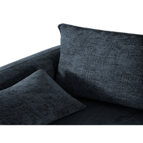 Matera 4-Sitzer Ecksofa, Linke Seite, aus Chenille in Königsblau (Haga 86), 253x173x86 cm von Cosmopolitan Design – Bild 10