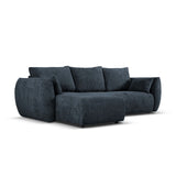 Matera 4-Sitzer Ecksofa, Linke Seite, aus Chenille in Königsblau (Haga 86), 253x173x86 cm von Cosmopolitan Design – Bild 4