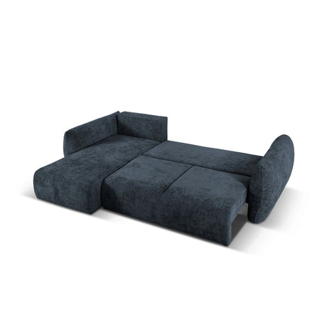 Matera 4-Sitzer Ecksofa, Linke Seite, aus Chenille in Königsblau (Haga 86), 253x173x86 cm von Cosmopolitan Design – Bild 7