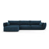 Matera 4-Sitzer Ecksofa, Linke Seite, aus Chenille in Königsblau (Haga 86), 308x171x85 cm von Cosmopolitan Design – Bild 1