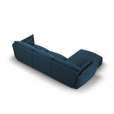 Matera 4-Sitzer Ecksofa, Linke Seite, aus Chenille in Königsblau (Haga 86), 308x171x85 cm von Cosmopolitan Design – Bild 4