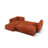 Matera 4-Sitzer Ecksofa, Linke Seite, aus Chenille in Terrakotta (Haga 44), 253x173x86 cm von Cosmopolitan Design – Bild 7