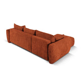 Matera 4-Sitzer Ecksofa, Linke Seite, aus Chenille in Terrakotta (Haga 44), 253x173x86 cm von Cosmopolitan Design – Bild 8