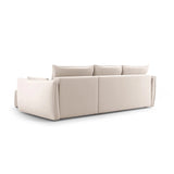 Matera 4-Sitzer Ecksofa, Linke Seite, aus Samt in Beige (Salvador 1), 253x173x86 cm von Cosmopolitan Design – Bild 7