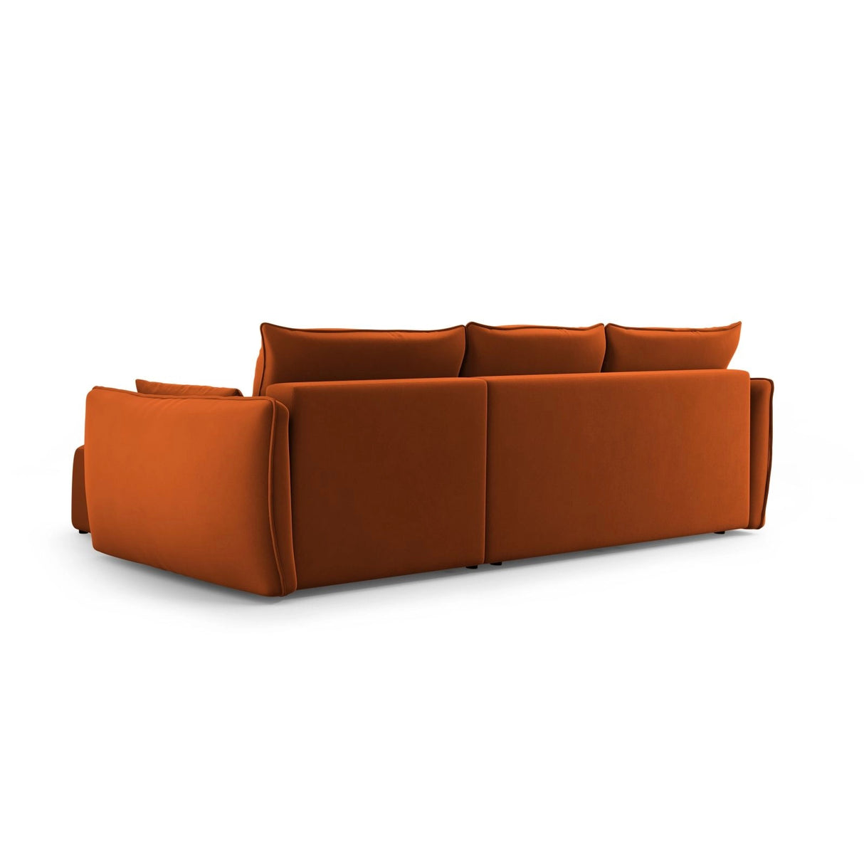 Matera 4-Sitzer Ecksofa, Linke Seite, aus Samt in Terrakotta (Salvador 14), 253x173x86 cm von Cosmopolitan Design – Bild 7