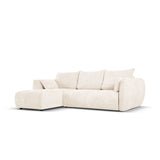 Matera 4-Sitzer Ecksofa, Linke Seite, aus Samt oder Chenille, 253x173x86 cm von Cosmopolitan Design – Bild 3