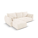 Matera 4-Sitzer Ecksofa, Linke Seite, aus Samt oder Chenille, 253x173x86 cm von Cosmopolitan Design – Bild 5