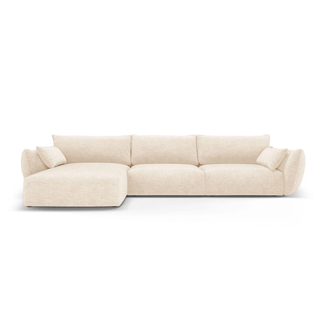 Matera 4-Sitzer Ecksofa, Linke Seite, aus Samt oder Chenille, 308x171x85 cm von Cosmopolitan Design – Bild 1