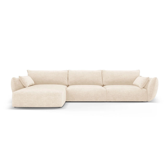 Matera 4-Sitzer Ecksofa, Linke Seite, aus Samt oder Chenille, 308x171x85 cm von Cosmopolitan Design – Bild 1
