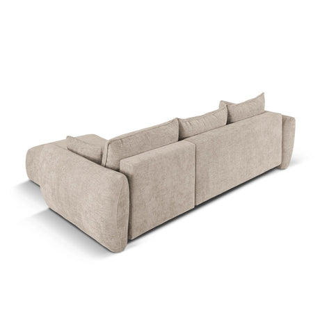 Matera 4-Sitzer Ecksofa, Rechte Seite, aus Chenille in Beige (Haga 30), 253x173x86 cm von Cosmopolitan Design – Bild 8