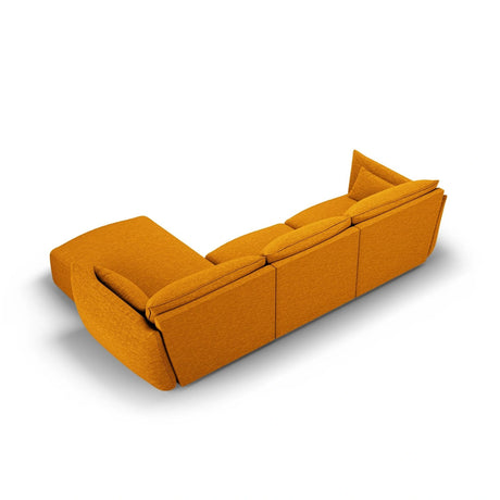 Matera 4-Sitzer Ecksofa, Rechte Seite, aus Chenille in Gelb (Haga 68), 308x171x85 cm von Cosmopolitan Design – Bild 4
